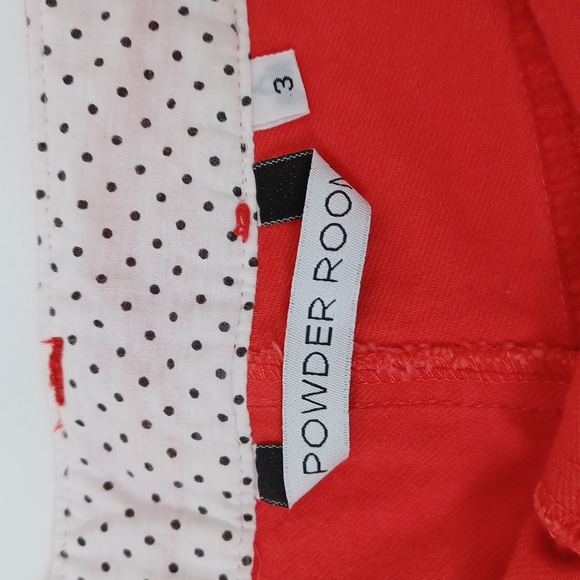 ✨3/$25✨ NWT Powder Room Coral Denim Shorts - 3 - Picture 6 of 8